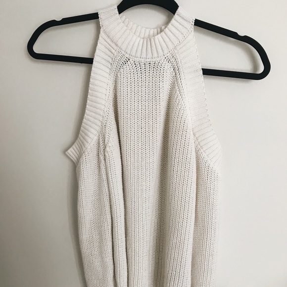 White Cold Shoulder Top - Picture 1 of 4